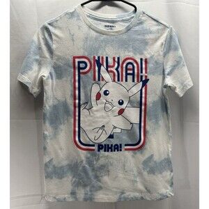 Old Navy Childrens Pika (Pikachu) Tie Dyed Short Sleeve Shirt Size Large(10-12)